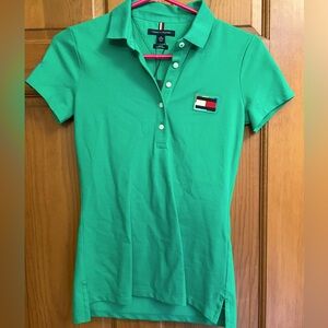 NWT Tommy Hilfiger Green PRIDE slim-fit polo